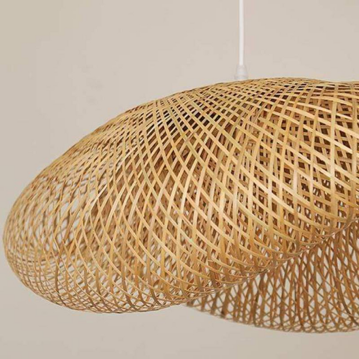 Design LED-hængelampe bambus-kugler - EcoSphere