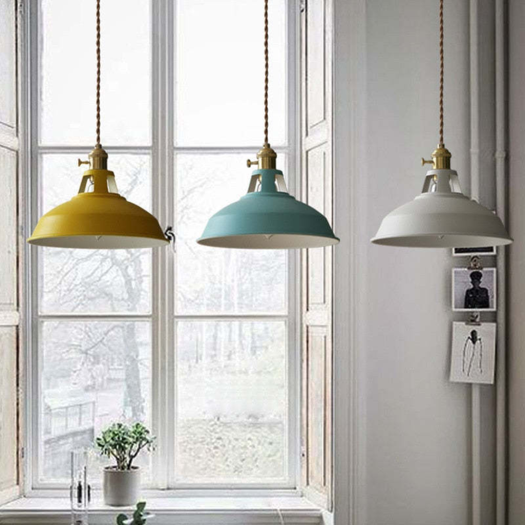 Moderne Farverig LED-hængelampe - ChromaLuxe