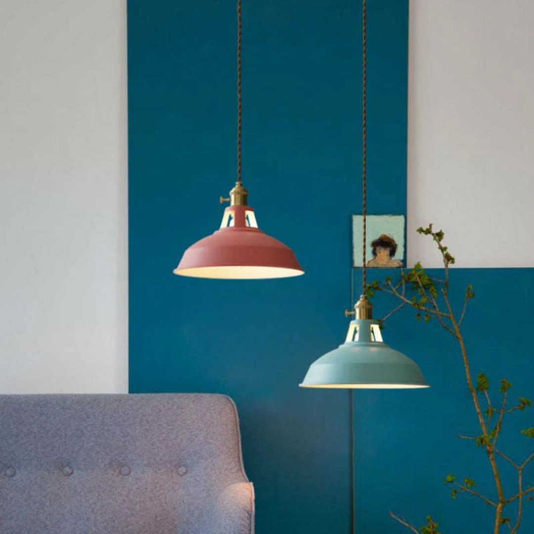 Moderne Farverig LED-hængelampe - ChromaLuxe