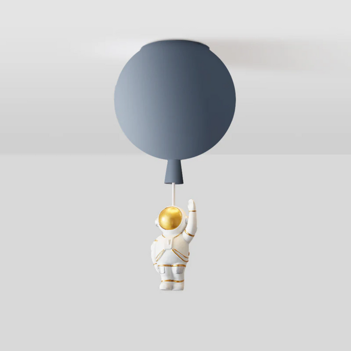 Trendy Måne-/Astronaut-LED-loftlampe til børneværelset - CosmoGlow