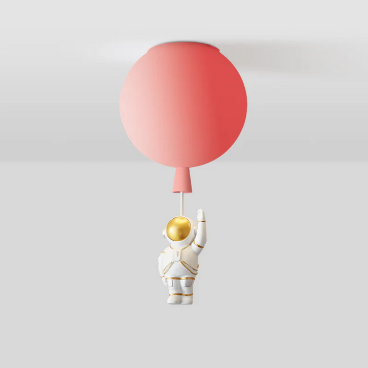Trendy Måne-/Astronaut-LED-loftlampe til børneværelset - CosmoGlow