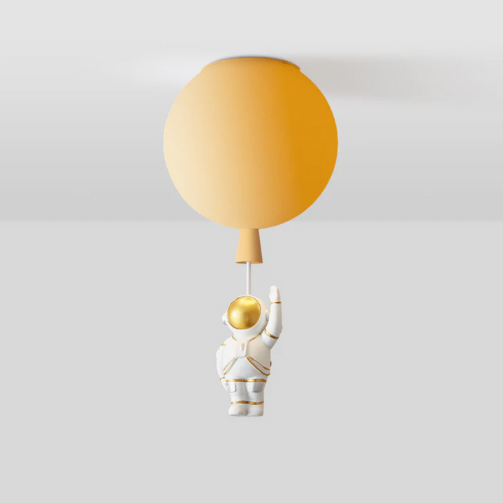 Trendy Måne-/Astronaut-LED-loftlampe til børneværelset - CosmoGlow