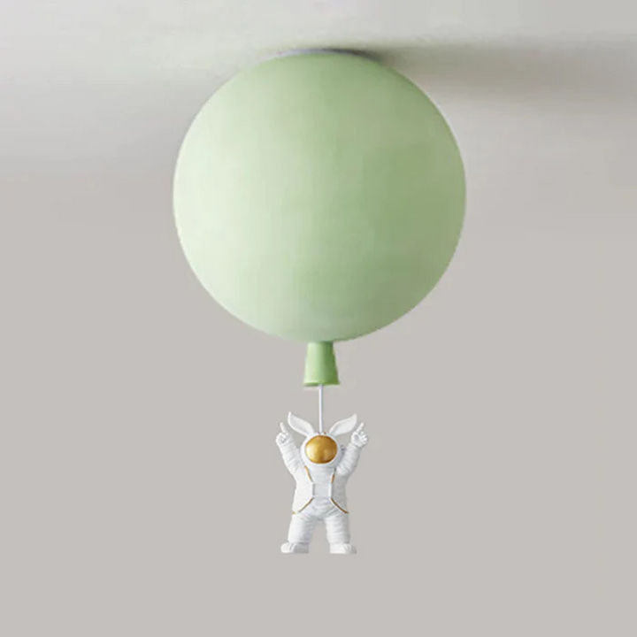Trendy Måne-/Astronaut-LED-loftlampe til børneværelset - CosmoGlow