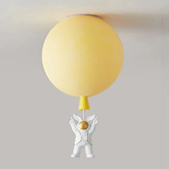 Trendy Måne-/Astronaut-LED-loftlampe til børneværelset - CosmoGlow