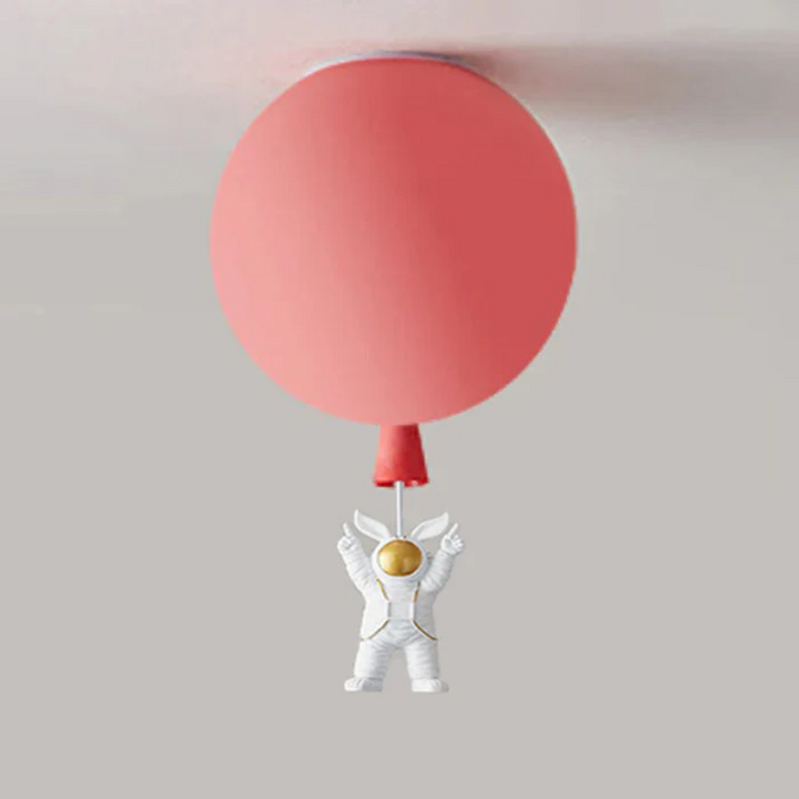 Trendy Måne-/Astronaut-LED-loftlampe til børneværelset - CosmoGlow