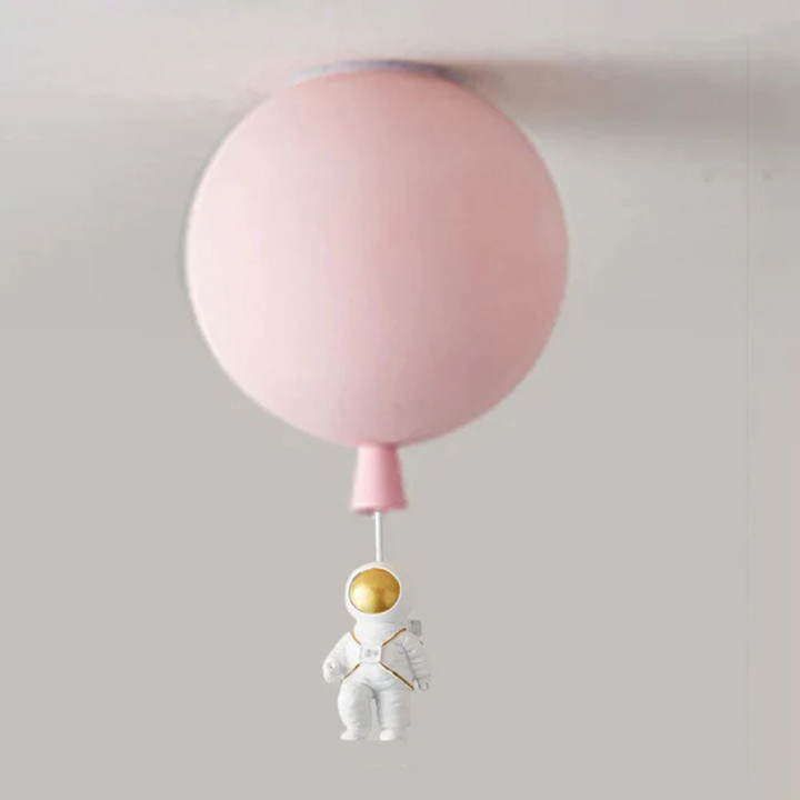 Trendy Måne-/Astronaut-LED-loftlampe til børneværelset - CosmoGlow