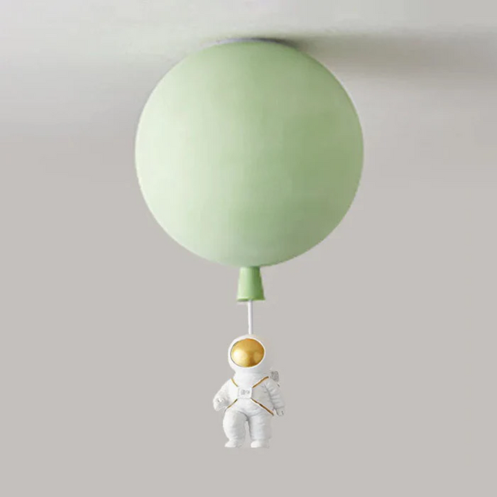 Trendy Måne-/Astronaut-LED-loftlampe til børneværelset - CosmoGlow