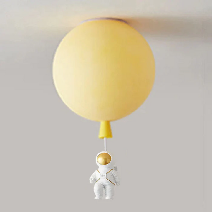 Trendy Måne-/Astronaut-LED-loftlampe til børneværelset - CosmoGlow