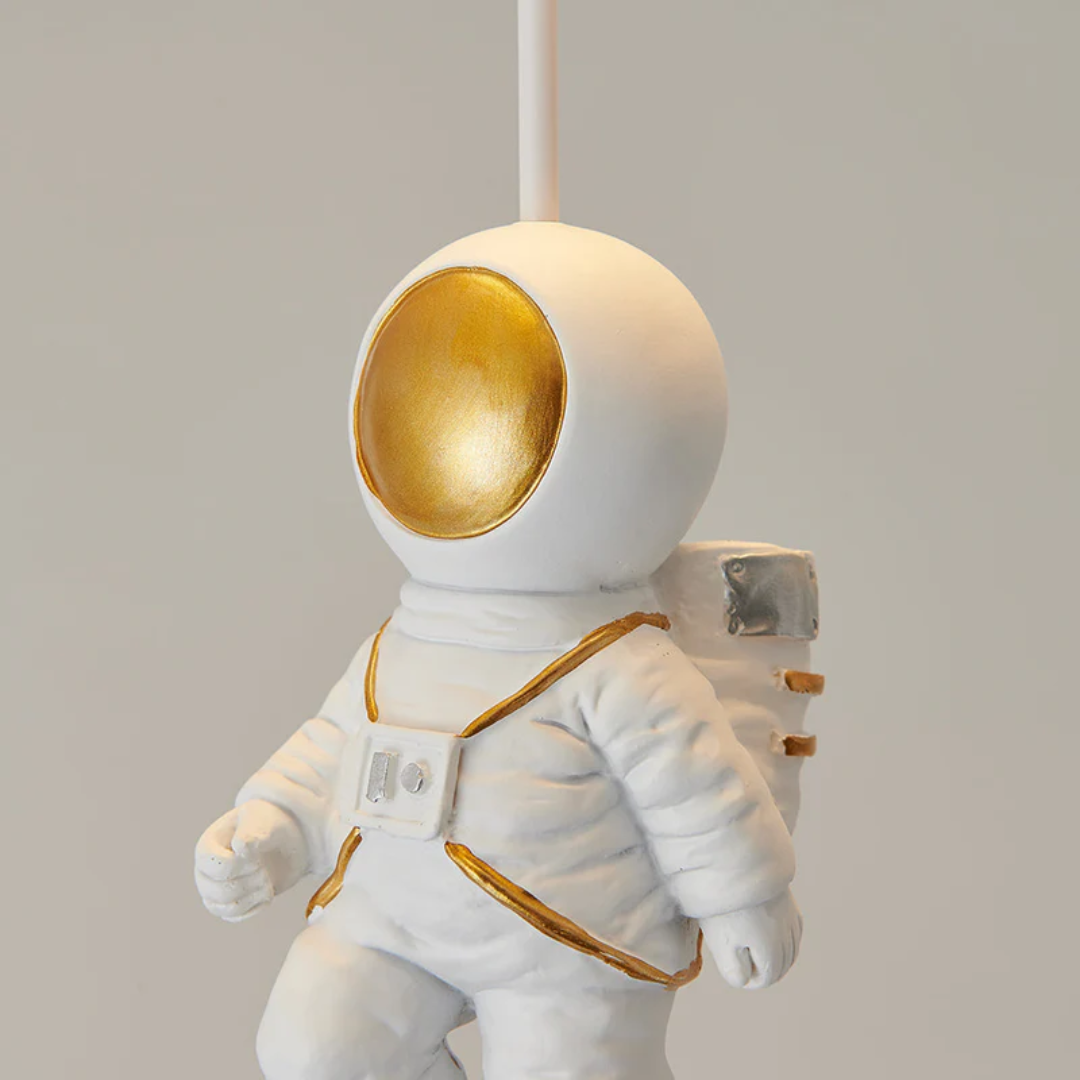 Trendy Måne-/Astronaut-LED-loftlampe til børneværelset - CosmoGlow