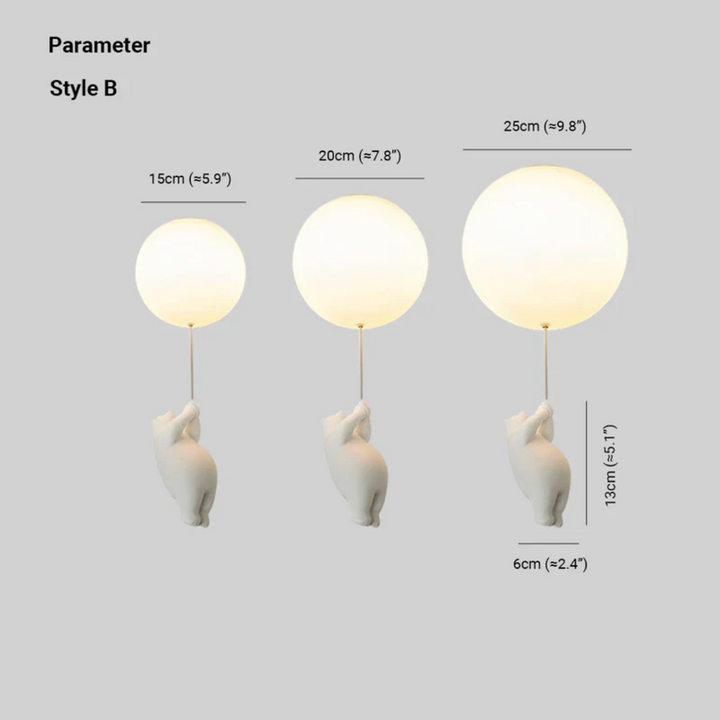 Fateh loftlamper pendellamper bjørn ballon