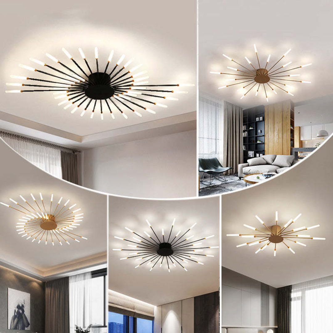 Moderne Stor LED-loftlampe - LumenMax