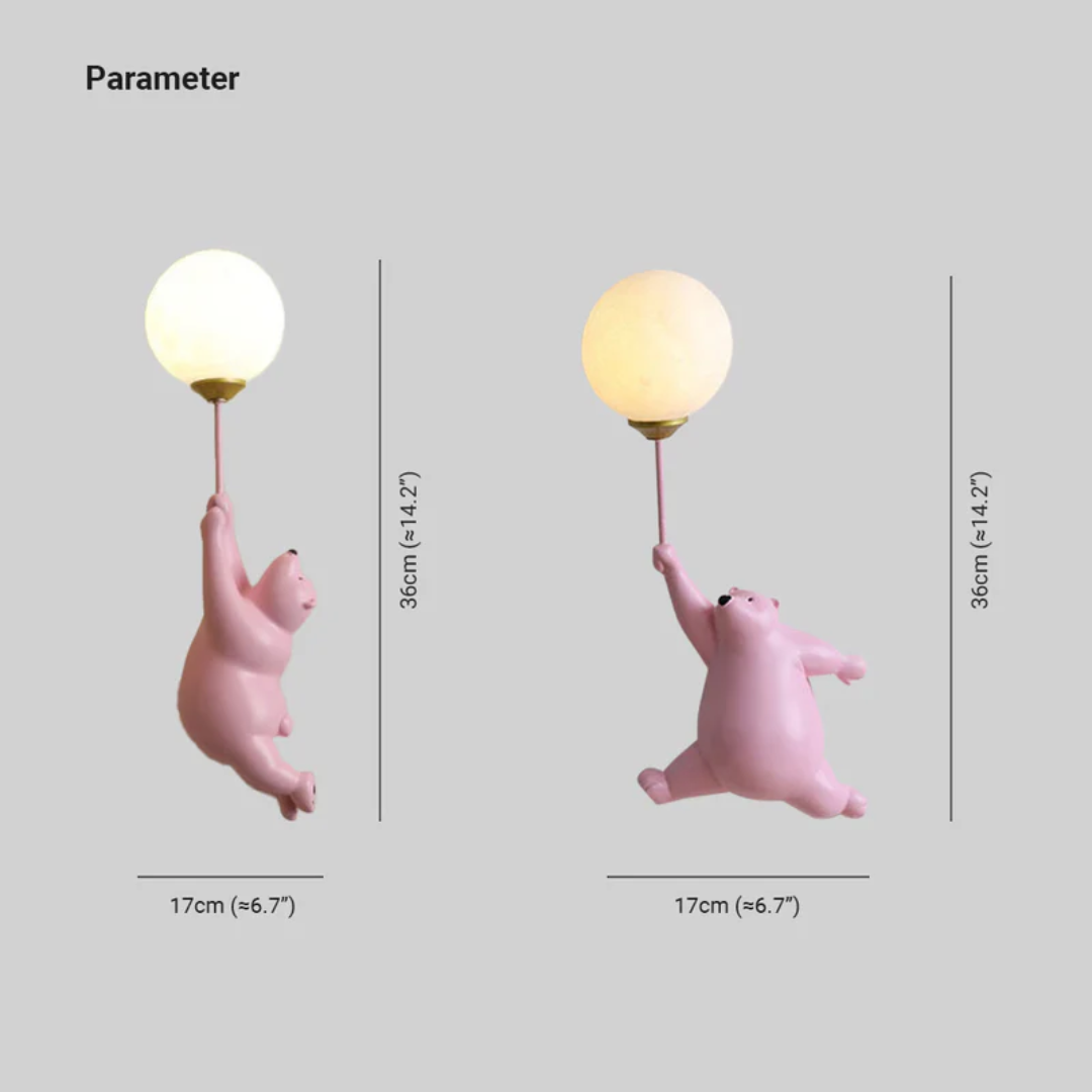 Design Bjørn LED-væglampe - TeddyGlow