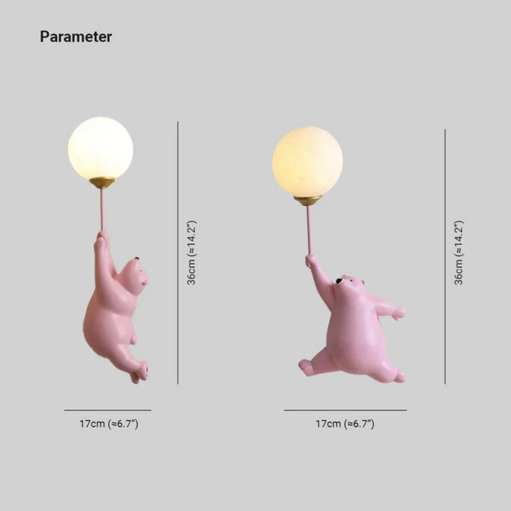 Design Bjørn LED-væglampe - TeddyGlow