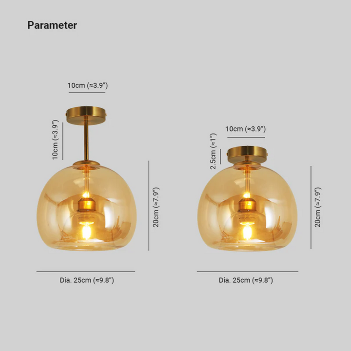 Moderne rund LED-loftlampe - Aurelia