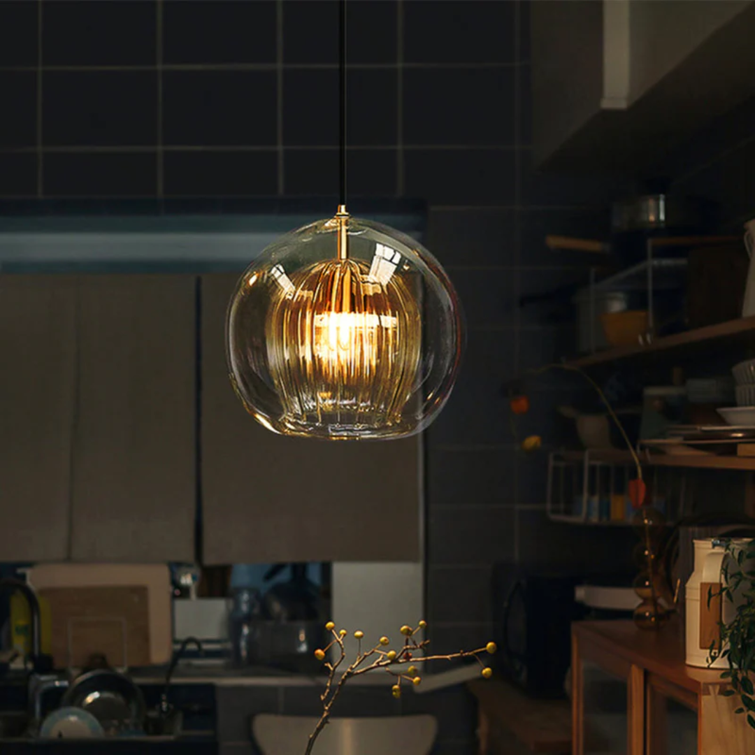 Moderne kugleformet LED-pendel - Aurora Sphere