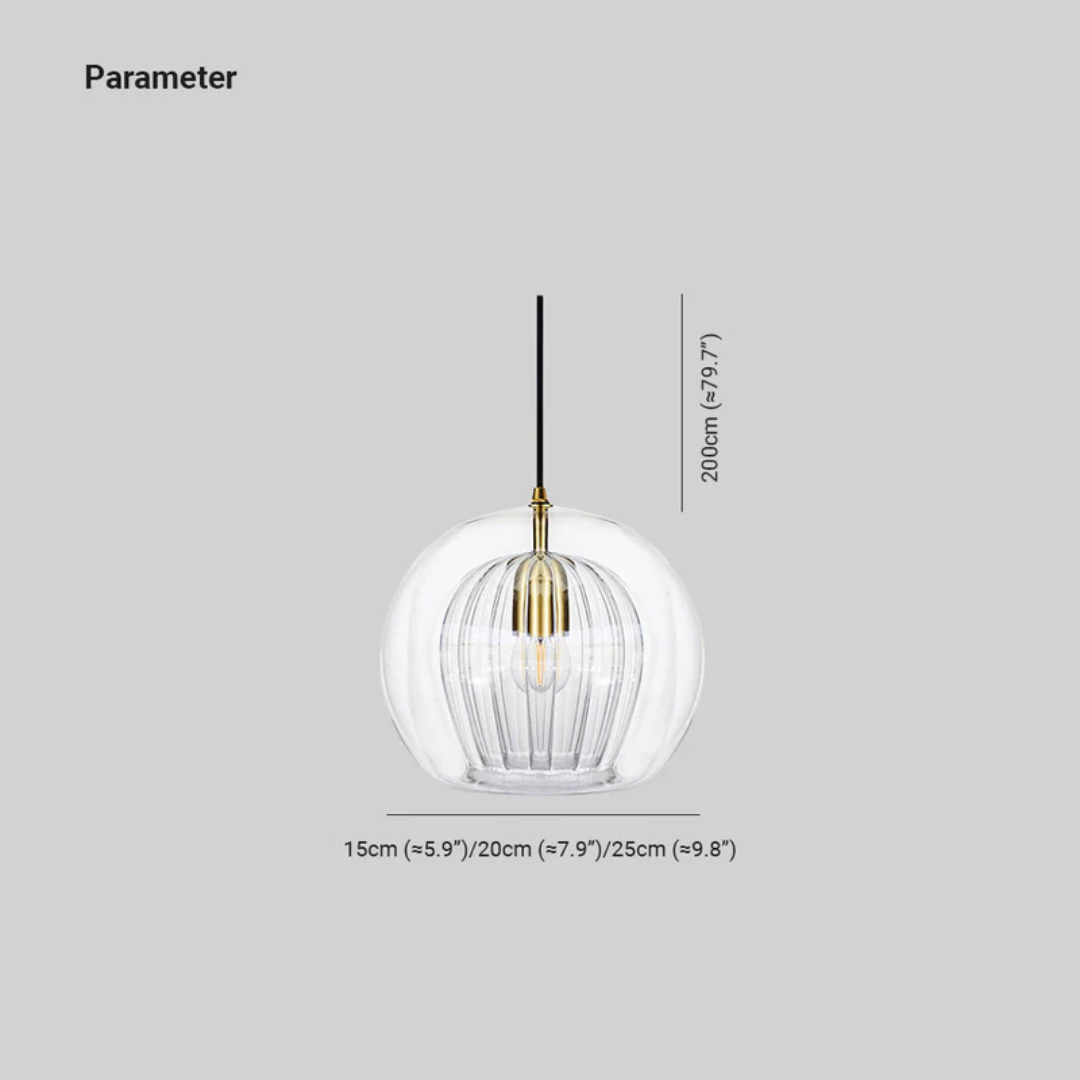 Moderne kugleformet LED-pendel - Aurora Sphere