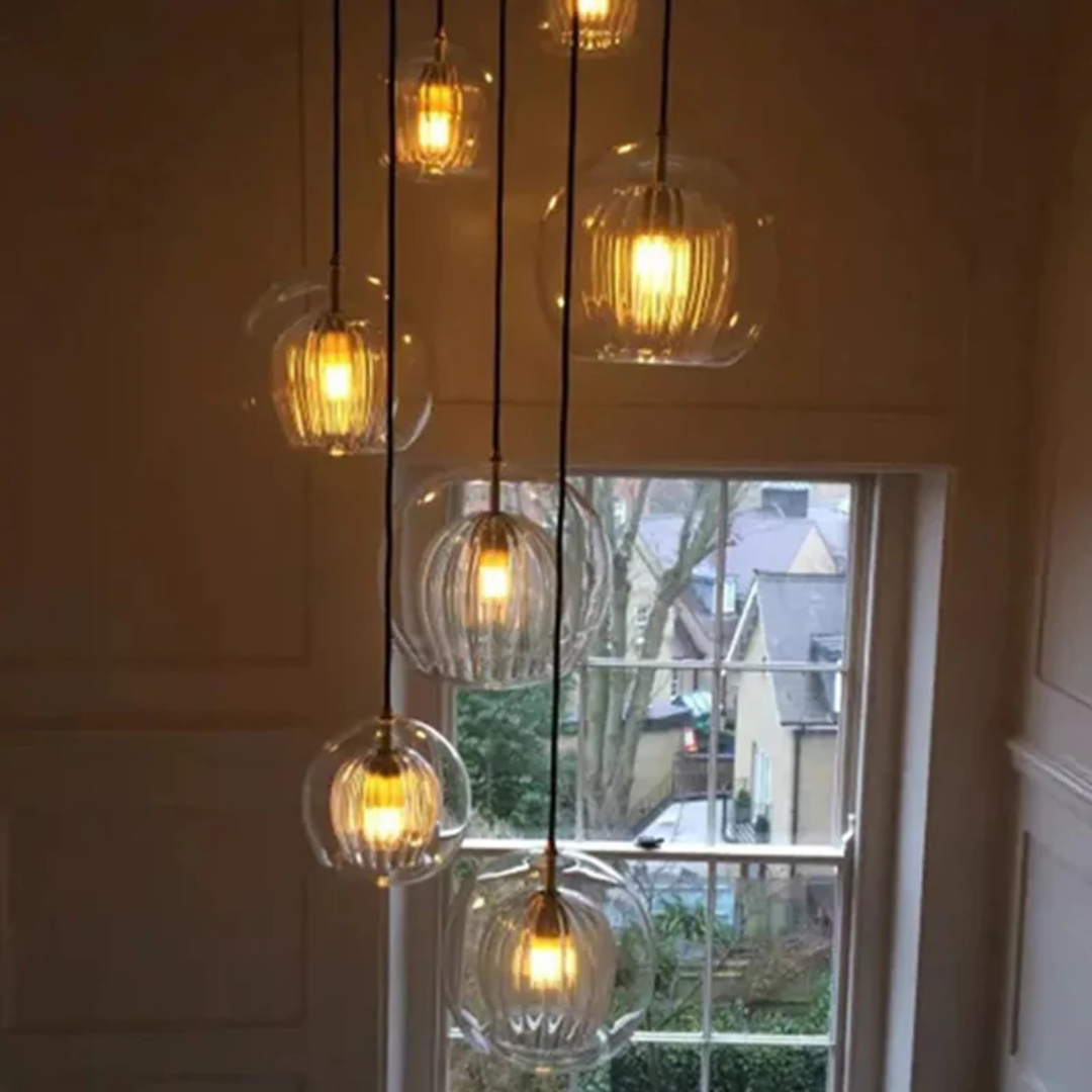Moderne kugleformet LED-pendel - Aurora Sphere