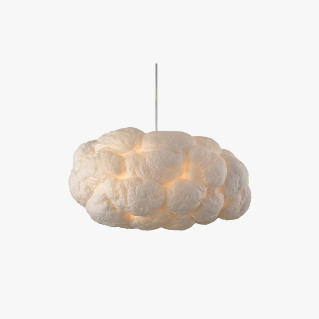 Design Cloud LED-hængelampe Hvid PVC/Bomuld - Nimbus