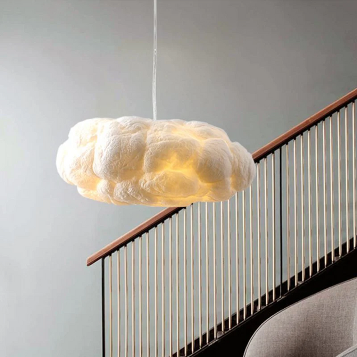 Design Cloud LED-hængelampe Hvid PVC/Bomuld - Nimbus