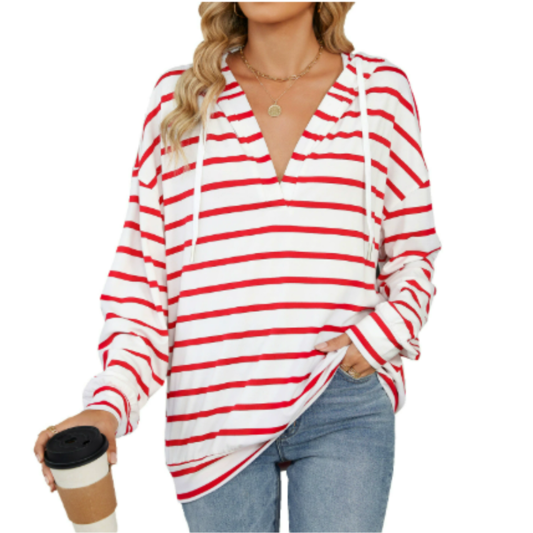 Moderne dame hoodie med flatterende pasform - Annelieser