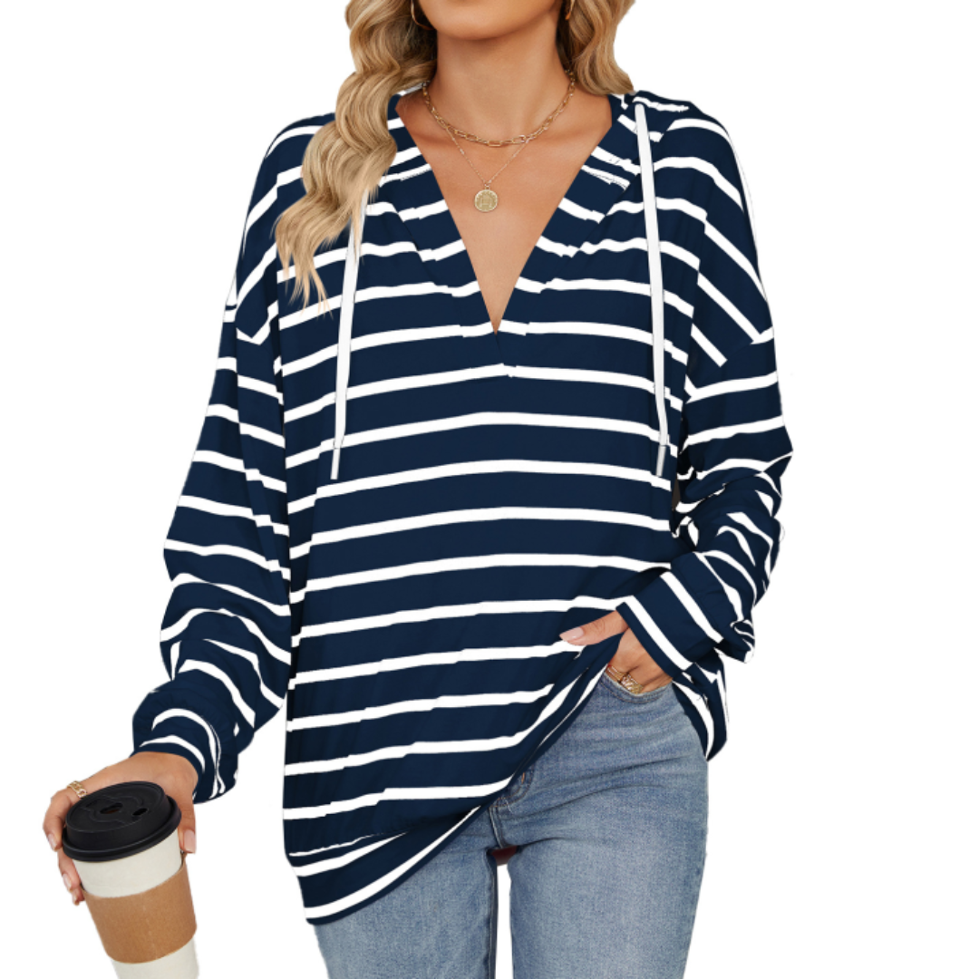 Moderne dame hoodie med flatterende pasform - Annelieser