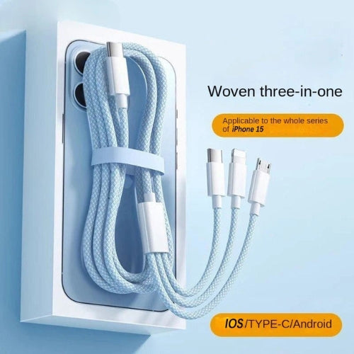3-i-1 Hurtig Opladningskabel 100W – PowerLink (1+1 GRATIS)
