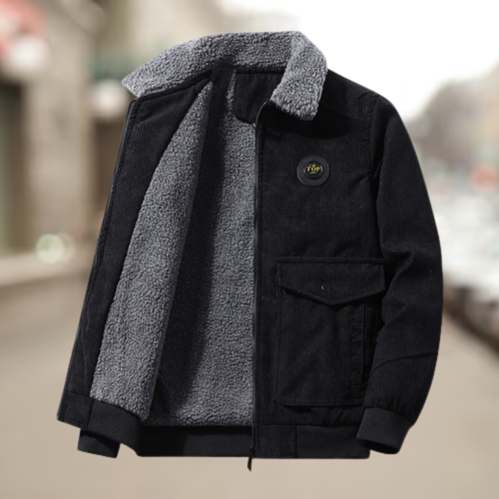 Herrer corduroy jakke med fleece-for – Elias