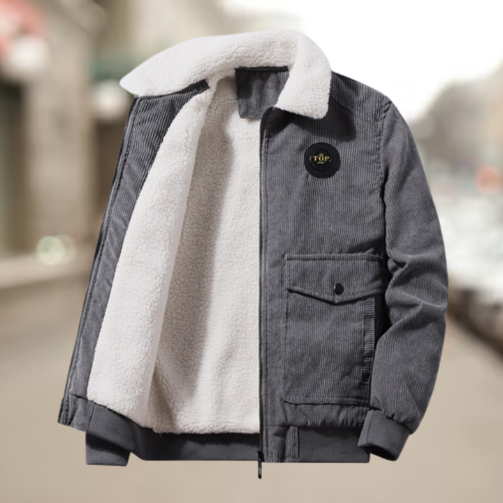 Herrer corduroy jakke med fleece-for – Elias