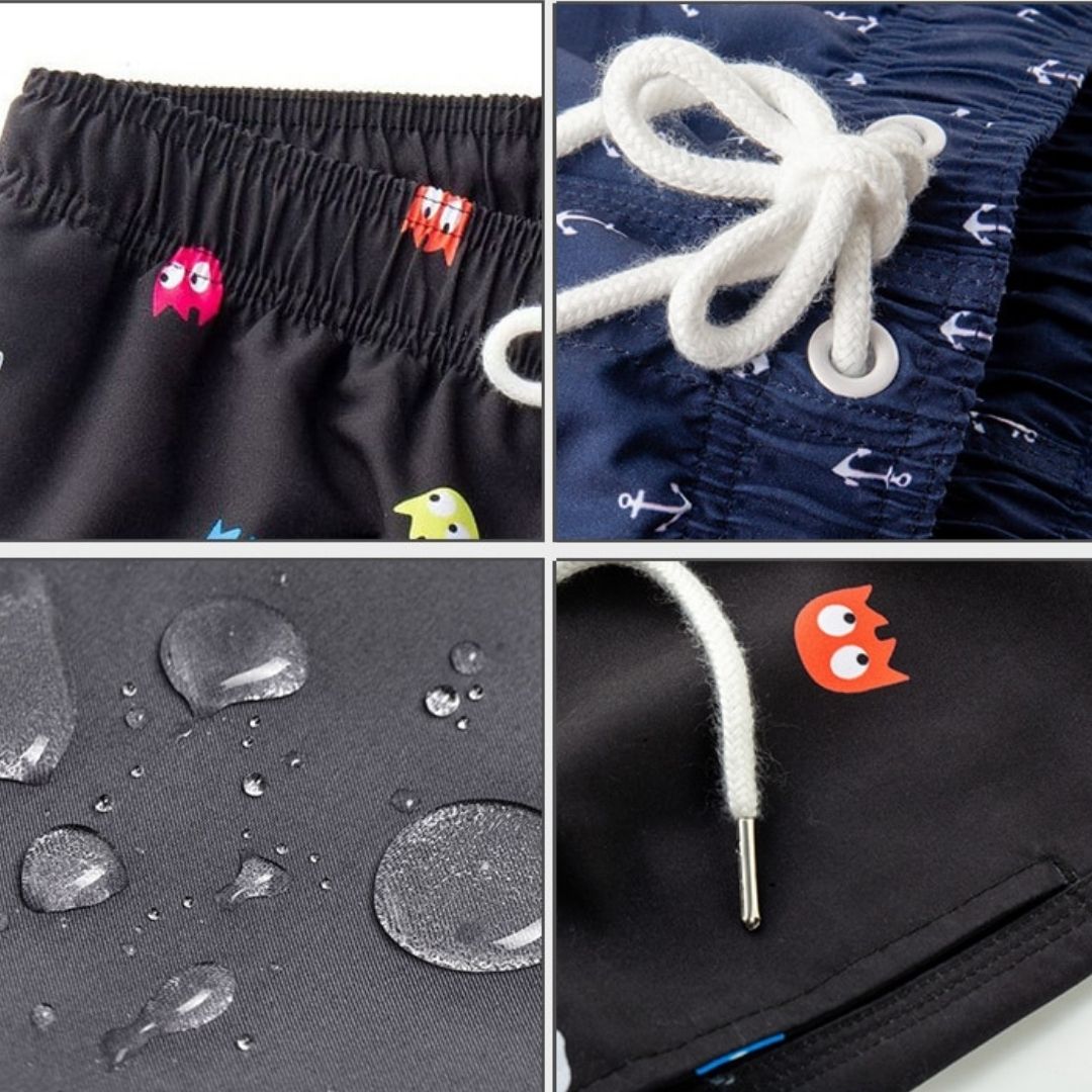 Trendy & hurtigtørrende herrebadeshorts med lommer – Matteo