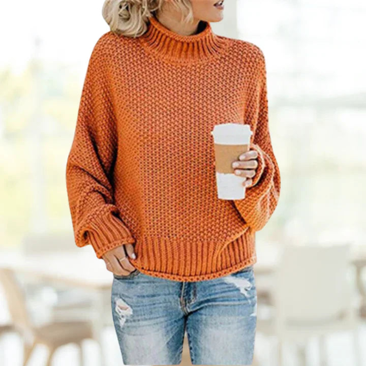 Trendy strikket dametrøje - Olivia
