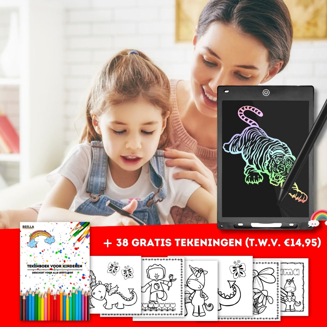LCD tegnetablet til børn - CreativeScribble