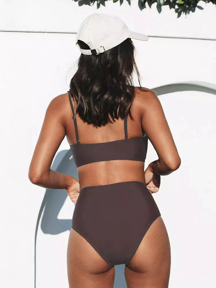 Bikini-sæt med høj talje – Eliva