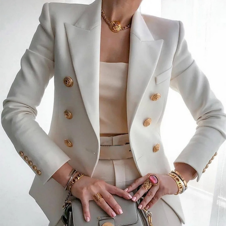 Vintage dameblazer med dobbelte knapper - Isabelle