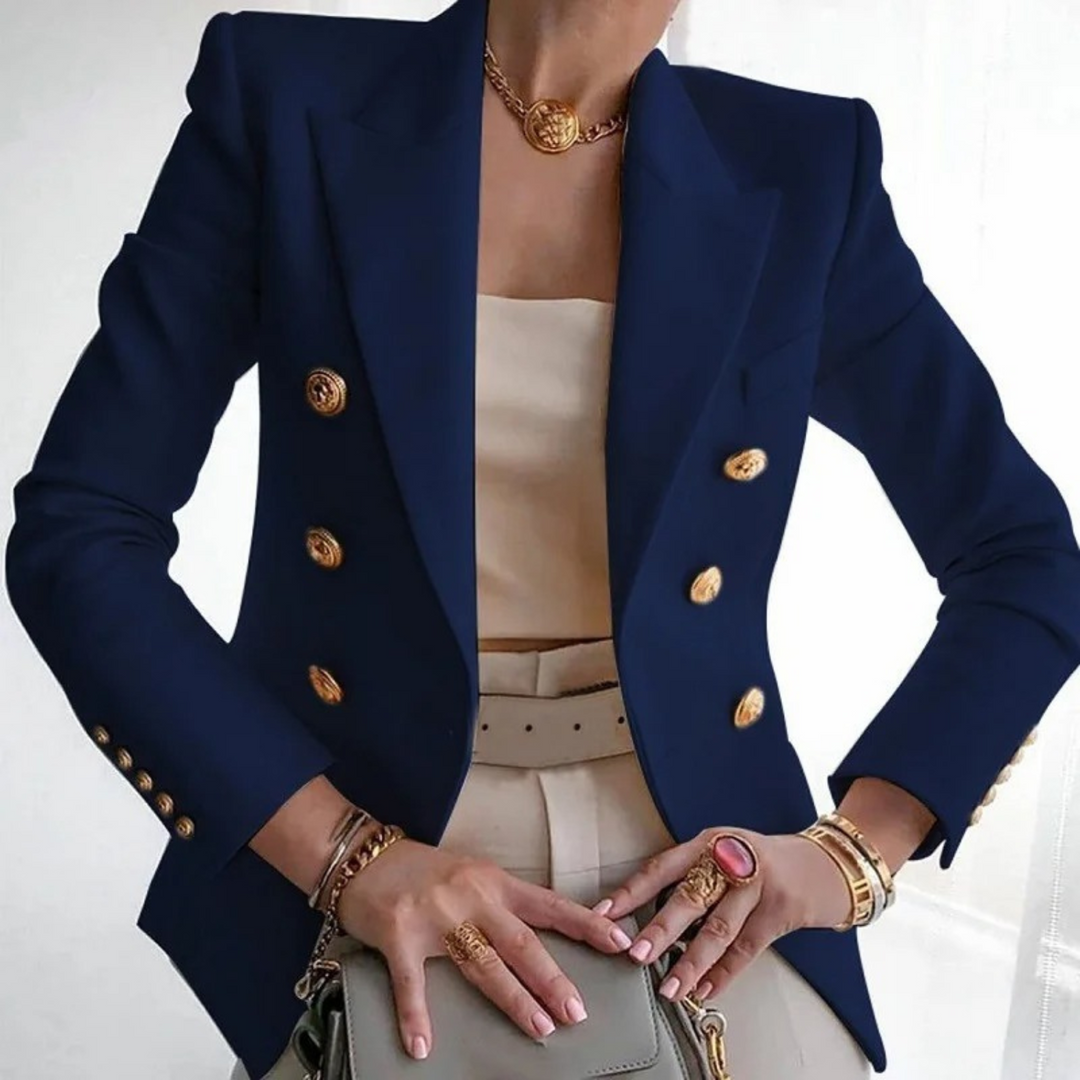 Vintage dameblazer med dobbelte knapper - Isabelle