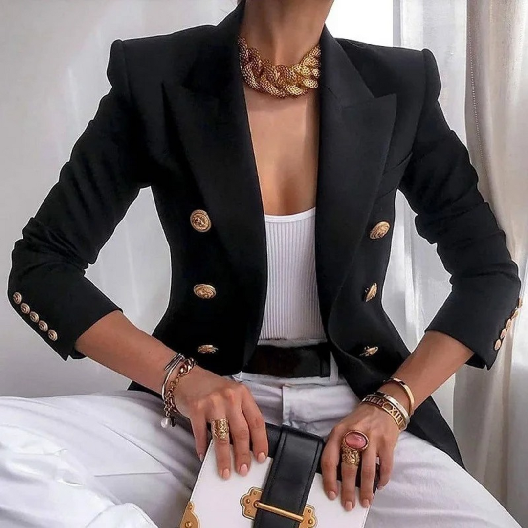 Vintage dameblazer med dobbelte knapper - Isabelle