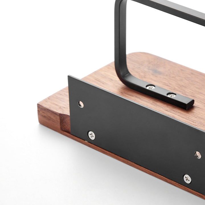 Wandmontierte Holzhalterung - WoodShelfie