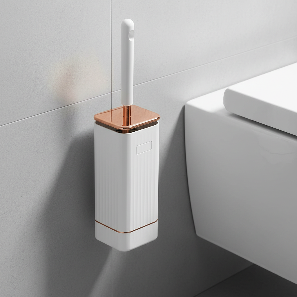Wandmontierte Toilettenbürste Kunststoff - HygiaMount