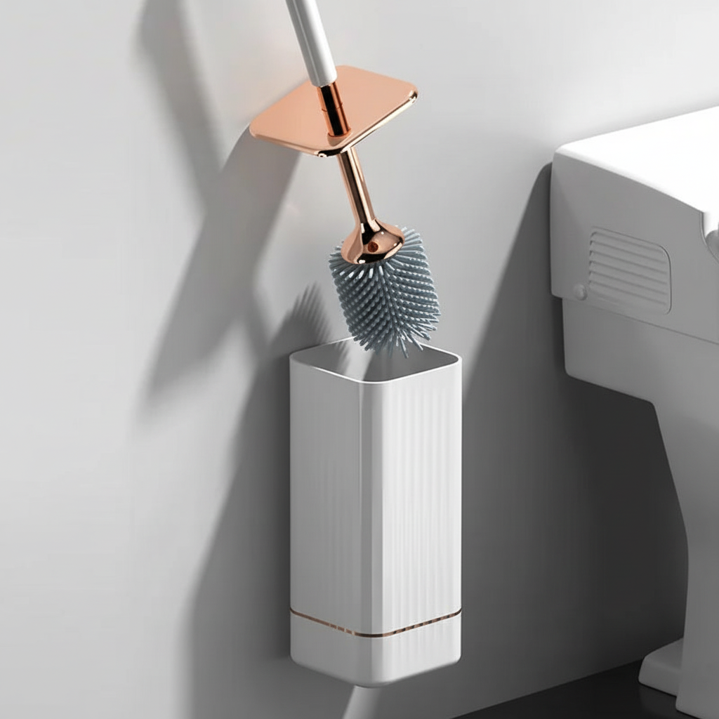Wandmontierte Toilettenbürste Kunststoff - HygiaMount