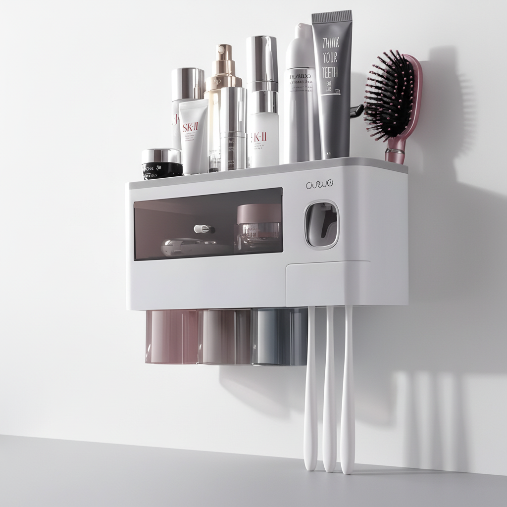 Wandmontierte Zahnburstenhalterung - HygiaHolder