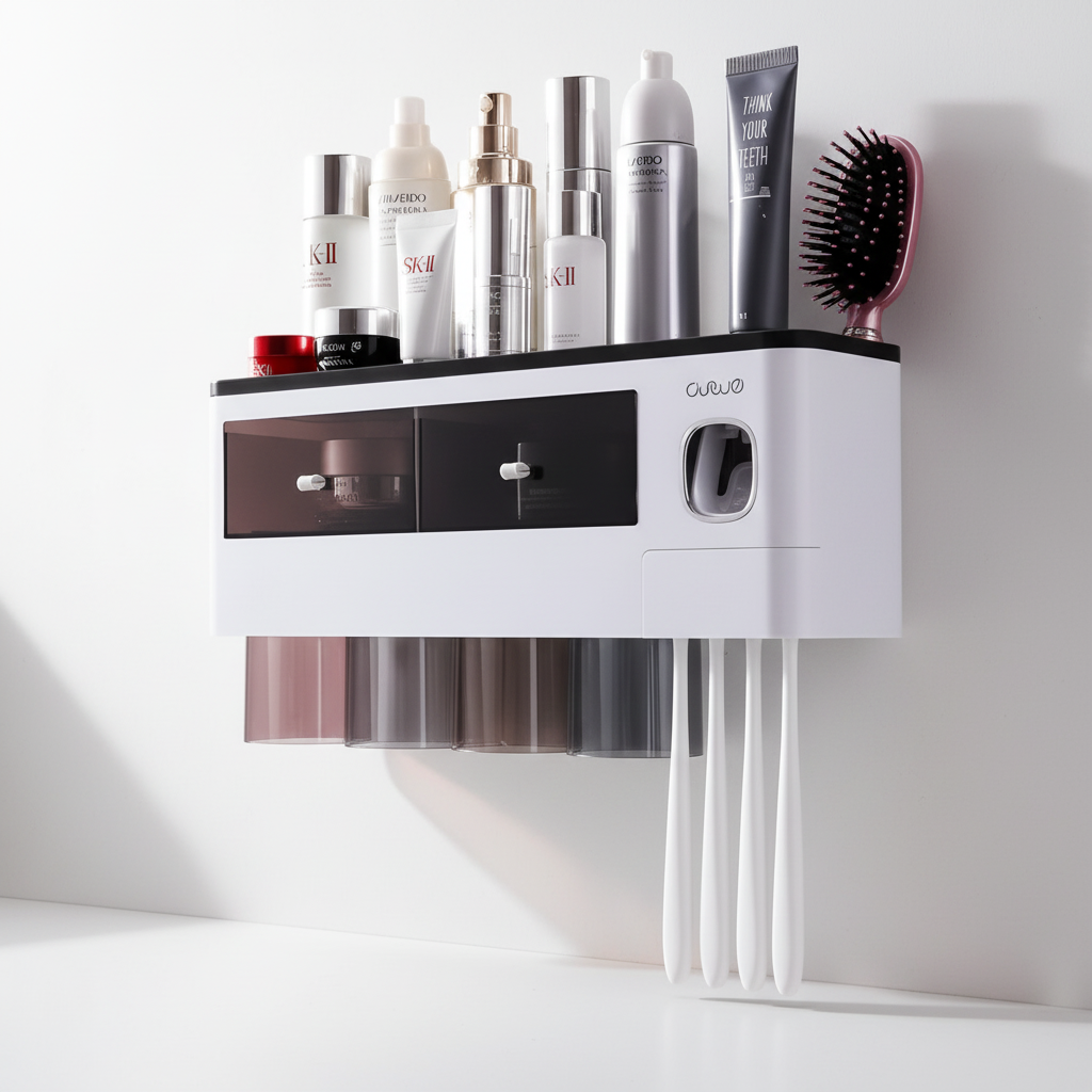 Wandmontierte Zahnburstenhalterung - HygiaHolder
