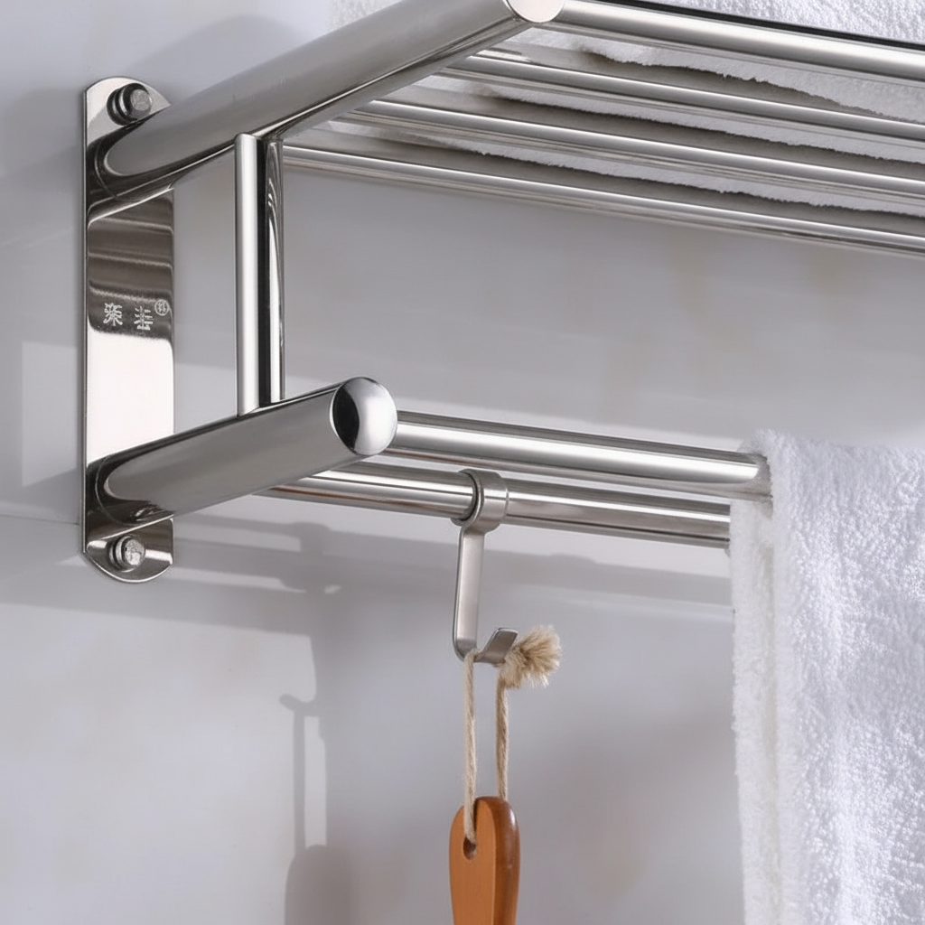 Wandmontierter Edelstahlhalter - Toweluxe