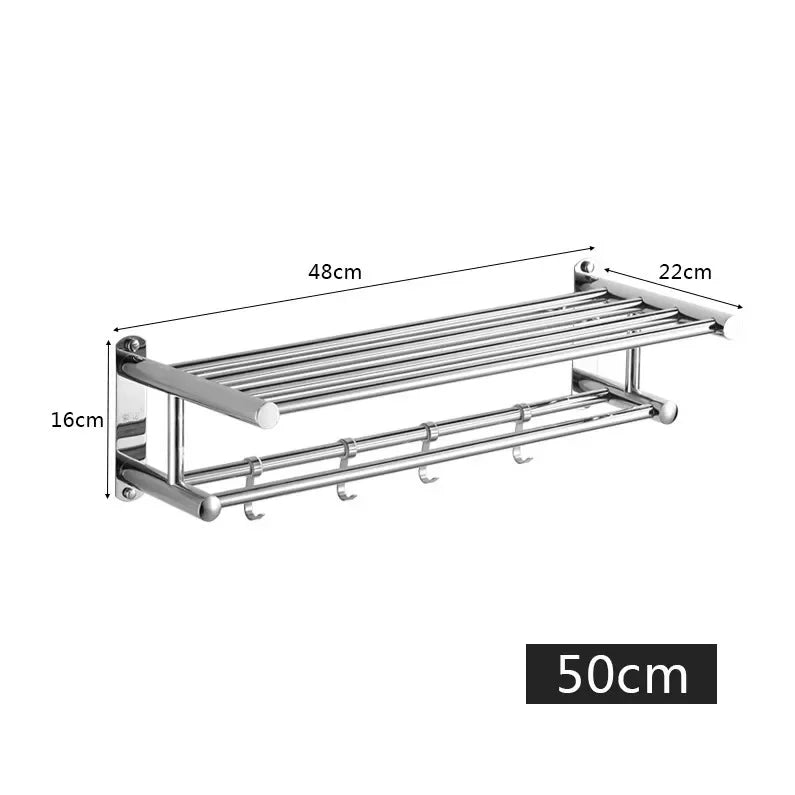 Wandmontierter Edelstahlhalter - Toweluxe