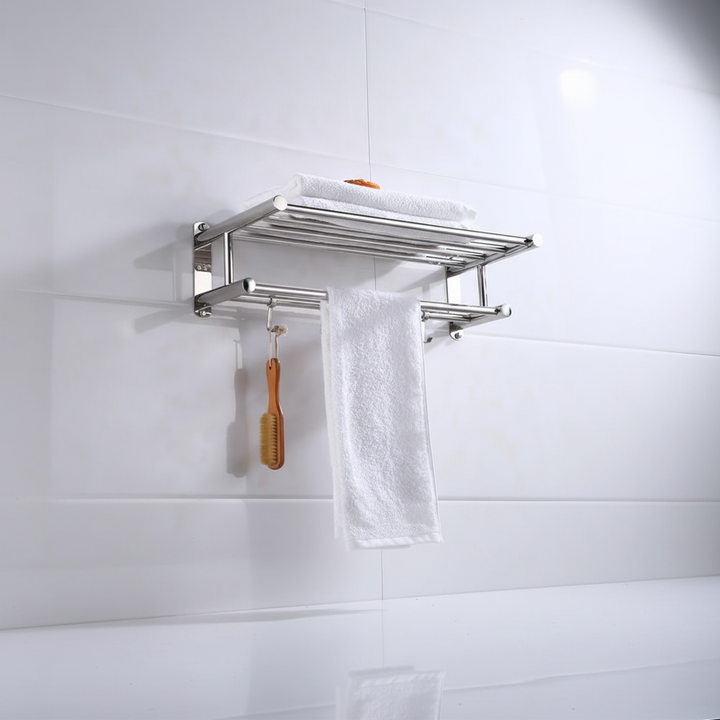 Wandmontierter Edelstahlhalter - Toweluxe