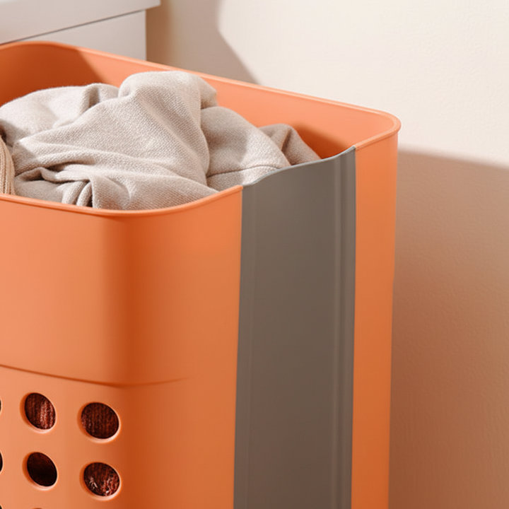 Wandmontierter Wäschekorb Faltbar - WallLaundryPro