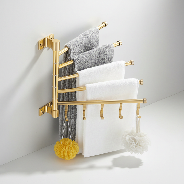Wandmontiertes Dreifacharm Design - TowelLattice