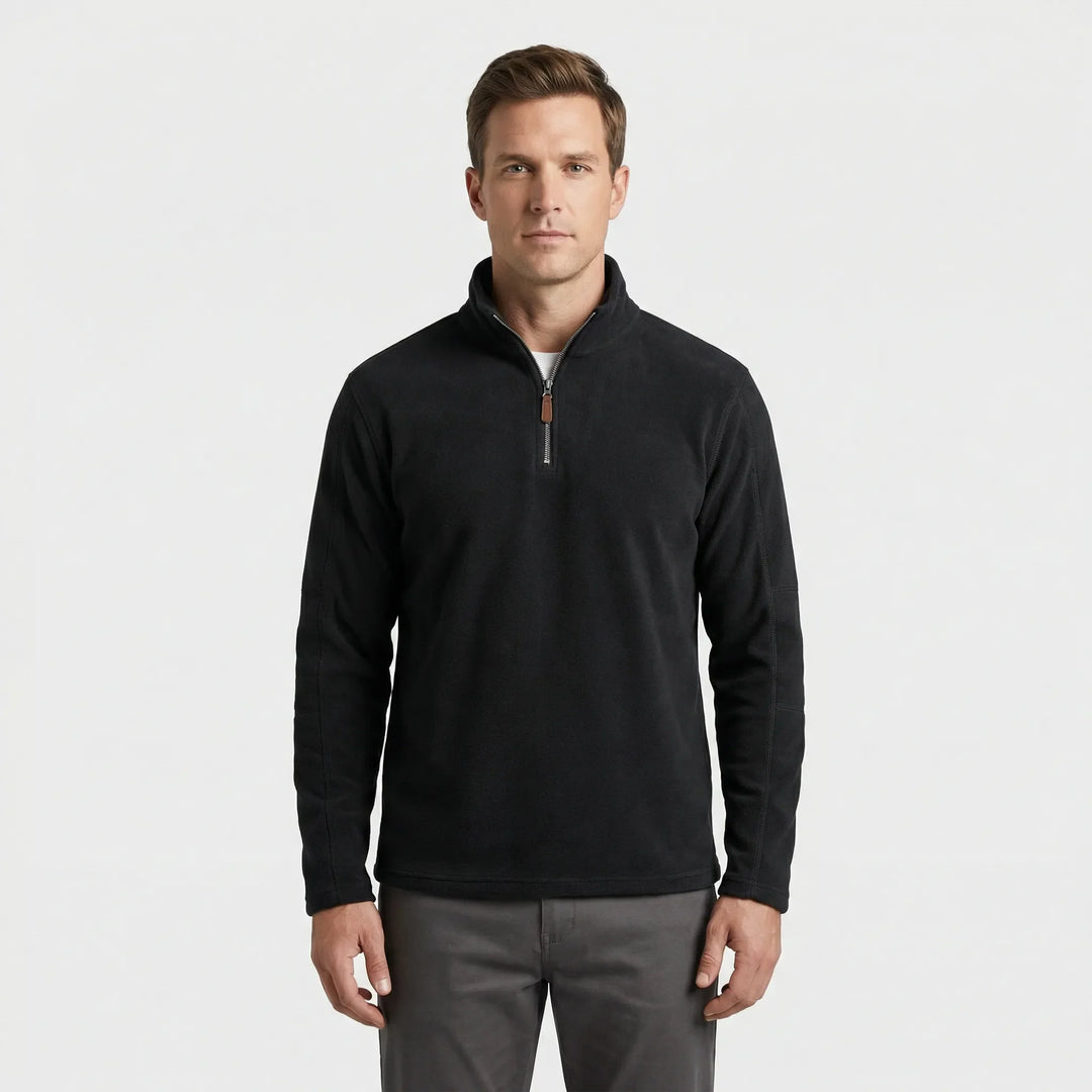 Wärmebetonter Herren-Pullover Mit Kurzreißverschluss - Lester