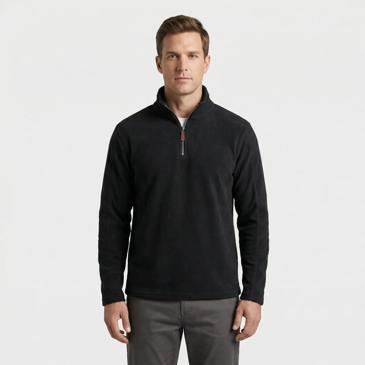 Wärmebetonter Herren-Pullover Mit Kurzreißverschluss - Lester