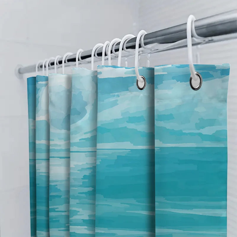Wasserabweisender Duschvorhang Stoff - SeaBlur