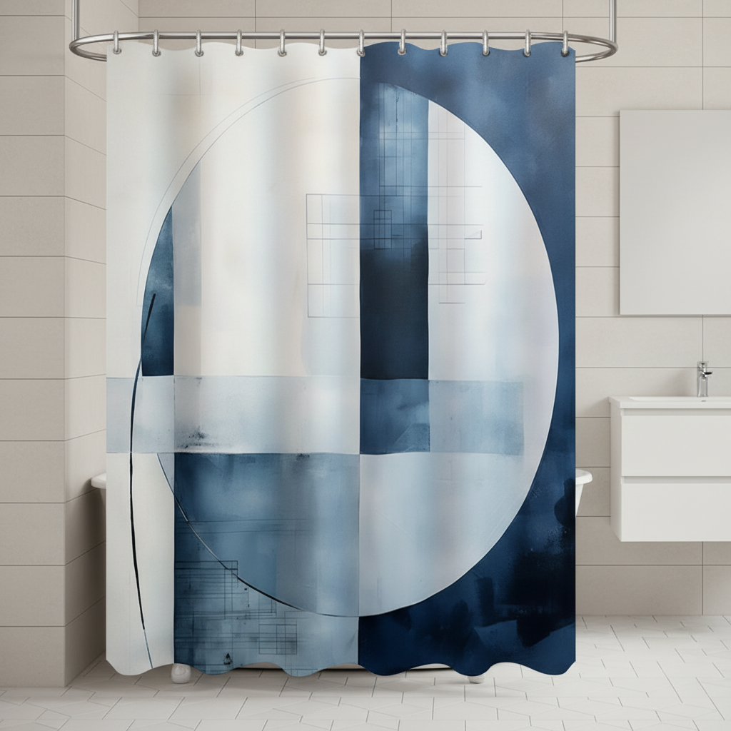 Wasserabweisender Polyester Duschvorhang - AquaLoom