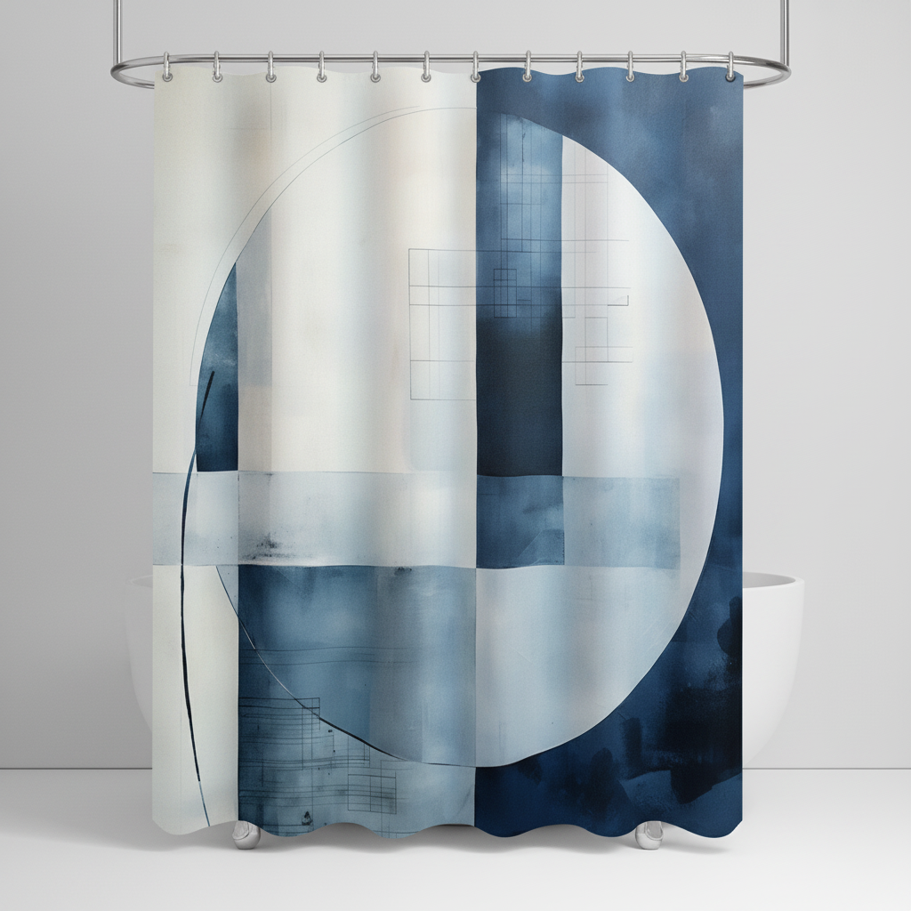 Wasserabweisender Polyester Duschvorhang - AquaLoom